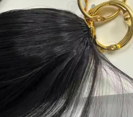 Wholesale 100% human hair Feather Hair Extensions HE-FEH-ST-#1B-16inch