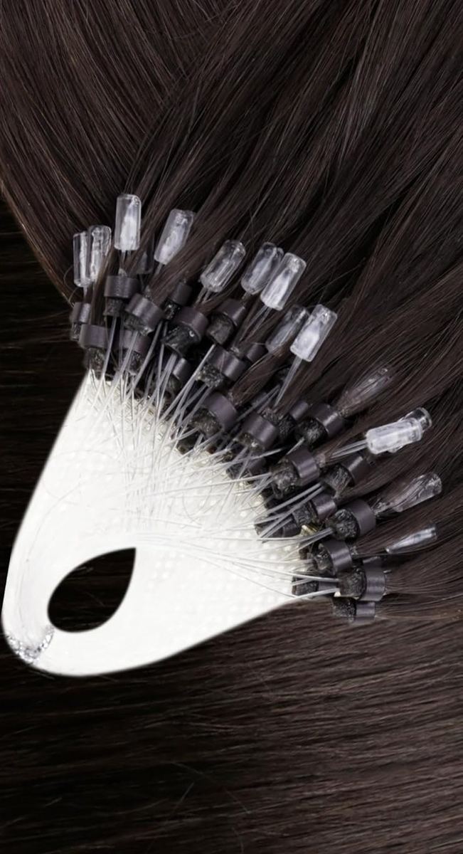 Wholesale 100% human hair Micro Link Tip Hair Extensions HE-MLT-ST-#2-16inch 4