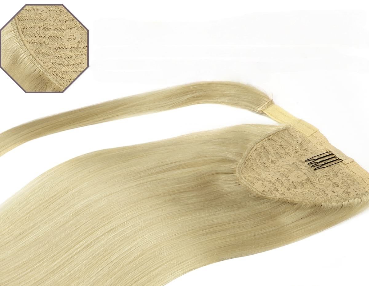 Wholesale 100% human hair Ponytail Hair Extensions HE-PO-ST-#60A-18inch 2