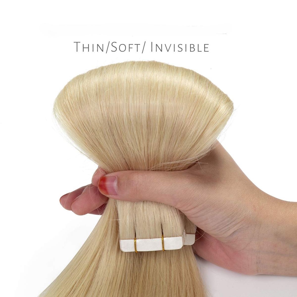 Wholesale Human Hair Cuticle Aligned Hair Products Light Tape in Extensions HE-TI-ST-#60-16inch 5