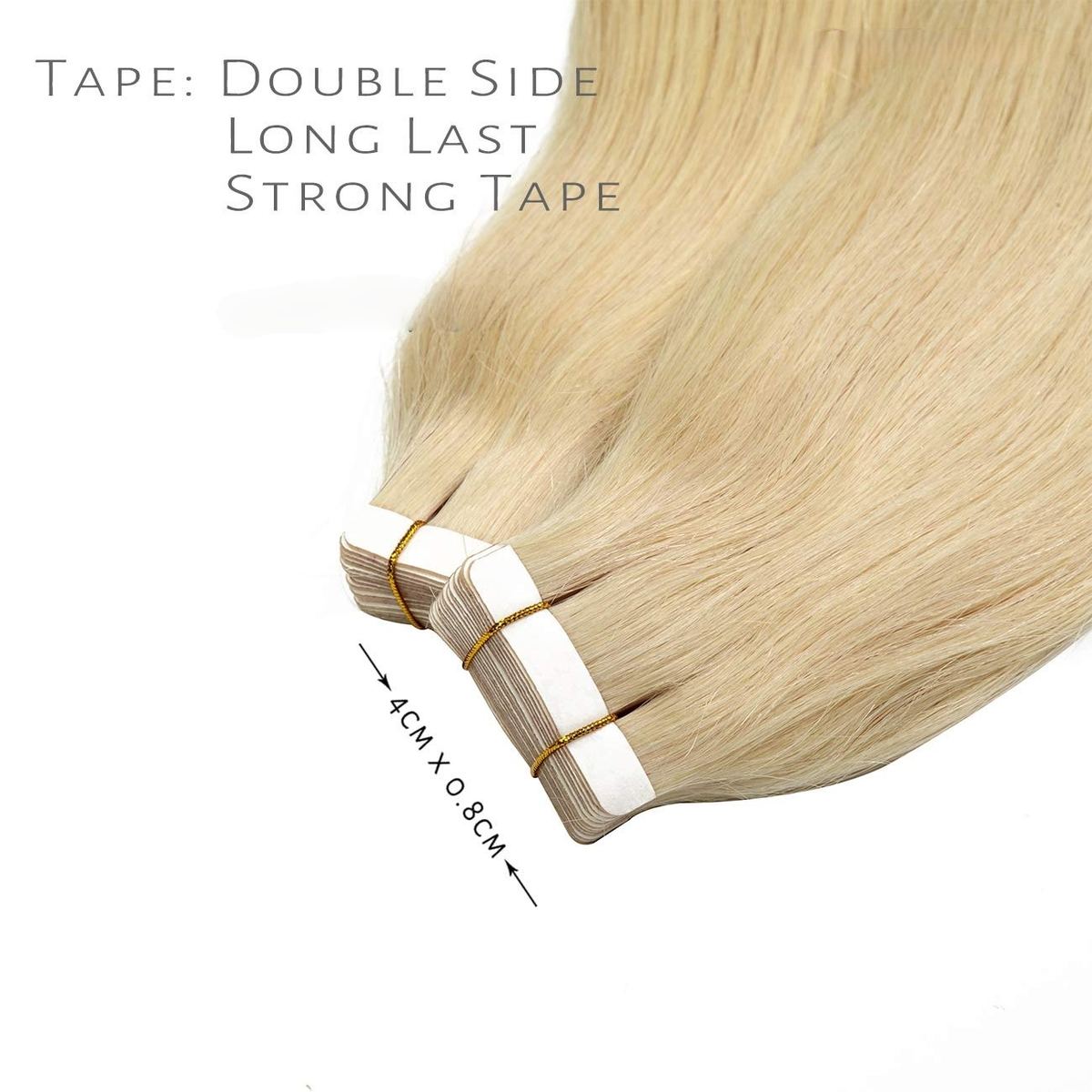 Wholesale Human Hair Cuticle Aligned Hair Products Light Tape in Extensions HE-TI-ST-#60-16inch 3